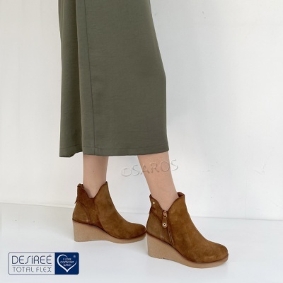 Botim de cunha Desireé MARVI1 em castanho