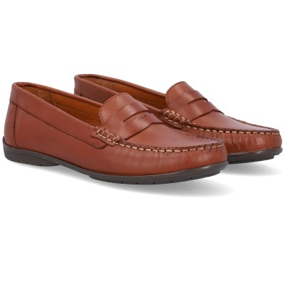 Sapato Saros Mocassin 531p Camel