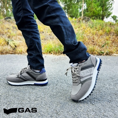 Sapatilha Gas Sedrik Mix Gam423901 Cinza