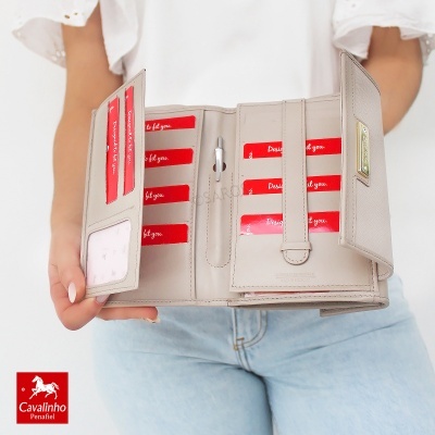 Carteira Cavalinho La Vie 26190205 Cinza