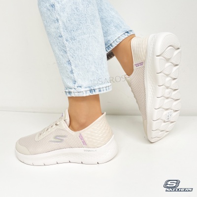 Sapatilha Skechers Go Walk Flex 124836 Bege