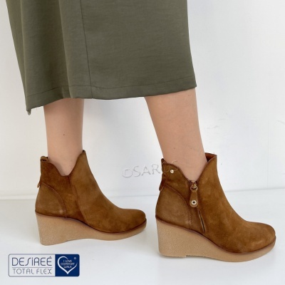 Botim de cunha Desireé MARVI1 em castanho