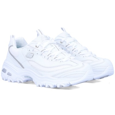 Sapatilha Skechers Dlites Endless Dream 13151 Branco E Prateado