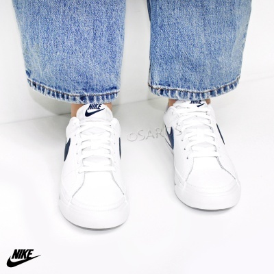 Sapatilha Nike Court Legacy Da5380 Branco E Azul