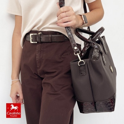 Mala De Tiracolo Cavalinho Cherry Blossom 18810601 Castanho