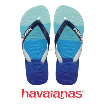 Chinelo Havaianas Logomania 4146364 Azul