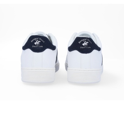 Sapatilha Beverly Hills Polo Club Justin Bhm524600 Branco E Azul