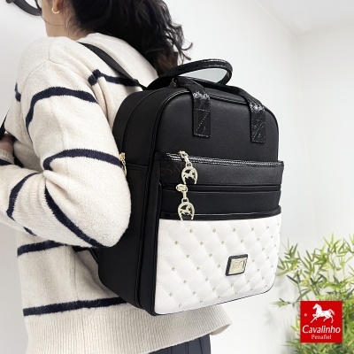 Mochila Cavalinho Craft 16010552 Branco E Preto