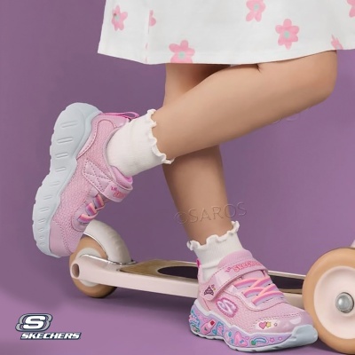 Sapatilha Skechers Play Scene Fun Squad 303158n Rosa
