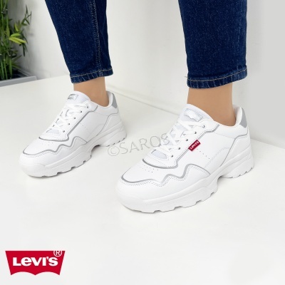 Sapatilha Levis Nolita Vsoh0081s Branco E Prateado