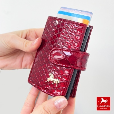 Porta-cartões Cavalinho Galope 28170234 Vermelho