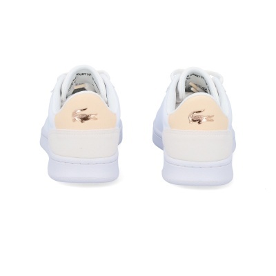 Sapatilha Lacoste Carnaby Set Jr 48suj0002 1y9 Branco Com Rosa