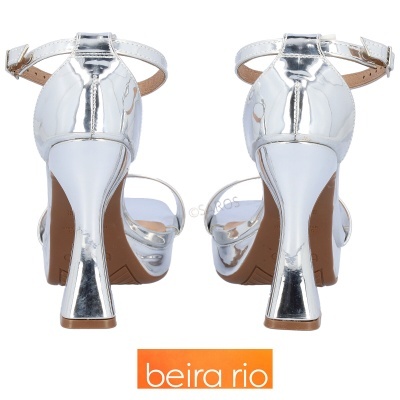 Sandália Beira Rio 8500.102 Prata