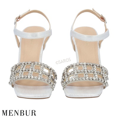 Sandalia Menbur 23889 Prata