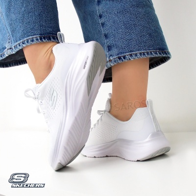 Sapatilha Skechers Vapor Foam Midnight 150025 Branco E Prateado