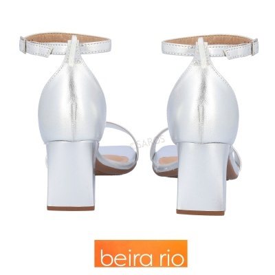 Sandália Beira Rio 8466.303 Prata