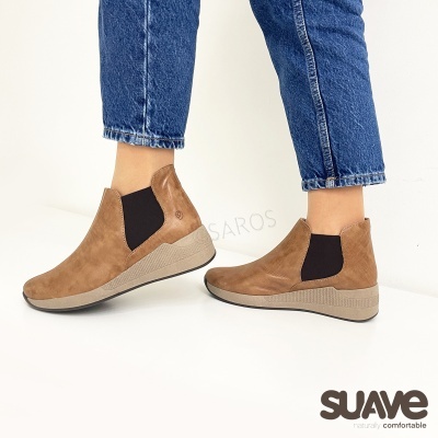 Botim Suave 11010 para mulher em Camel