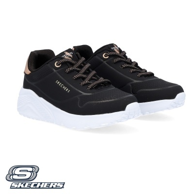 Sapatilha Skechers Uno Lite Metallic 310384l Preto