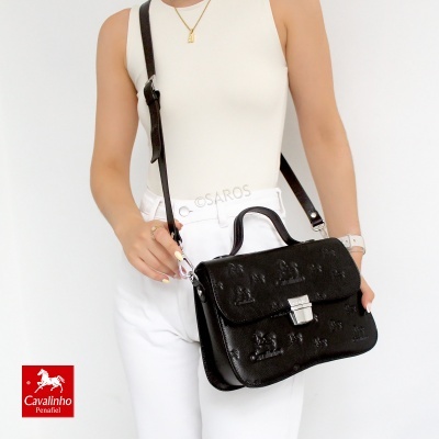 Mala De Tiracolo Cavalinho Cavalo Lusitano 18090600 Preto