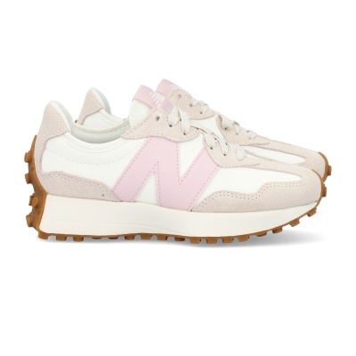Sapatilha New Balance 327 WS327 OR Bege e Rosa