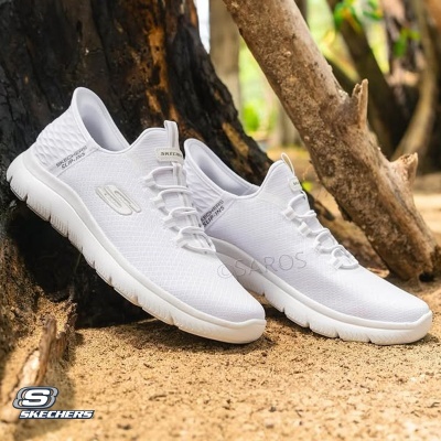 Sapatilha Skechers Summits Diamond 150123 Branco E Prateado