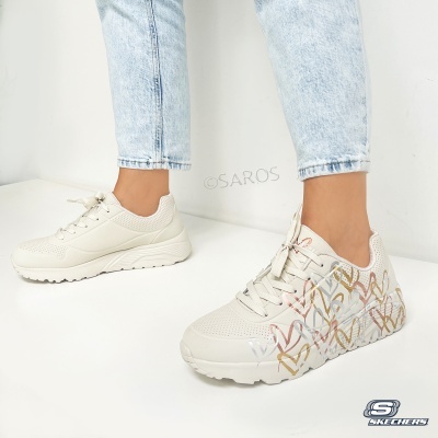 Sapatilha Skechers Uno Lite Metallic 314067l Bege