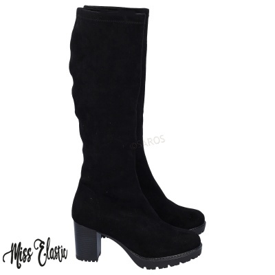Bota Miss Elastic 77674 Preto