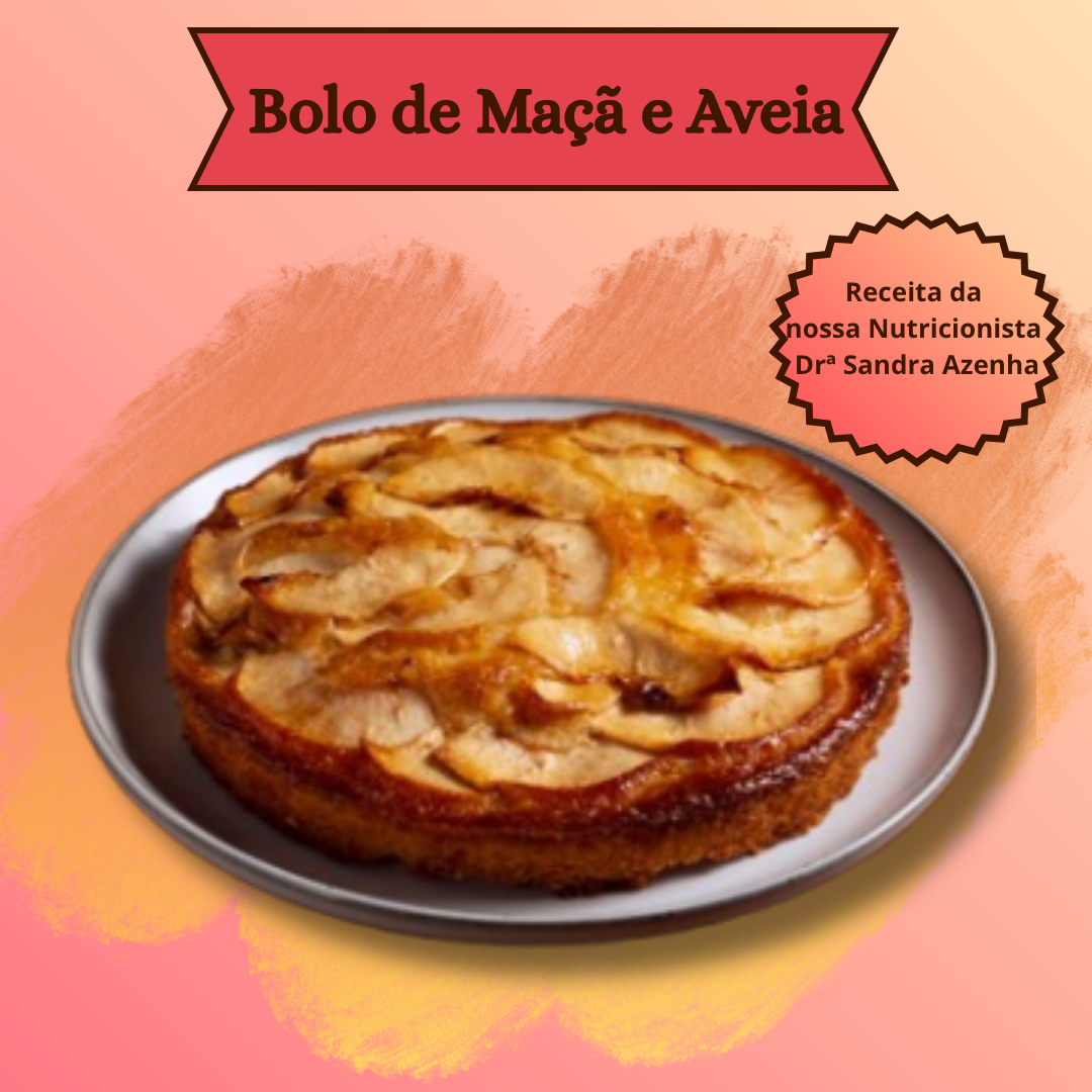 Receita: Bolo de Maçã e Aveia