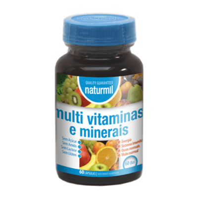 Naturmil Multivitaminas e Minerais 60 Cápsulas Naturmil Multivitaminas e Minerais 60 Cápsulas