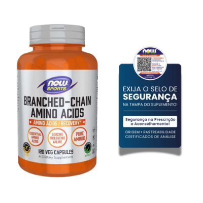 Now BCAA Aminoacids 120 Cápsulas