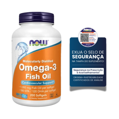 Now Omega 3 1000mg 200 Cápsulas