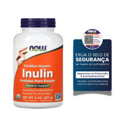 Now Inulin Prebiotic Powder 227g (81 doses)