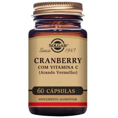 Solgar Cranberry com Vitamina C 60 cápsulas