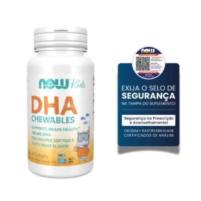 Now Kids DHA 100mg 60 Comprimidos Mastigáveis