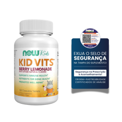 Now Kids Vits Berry Blast 120 Comprimidos mastigáveis