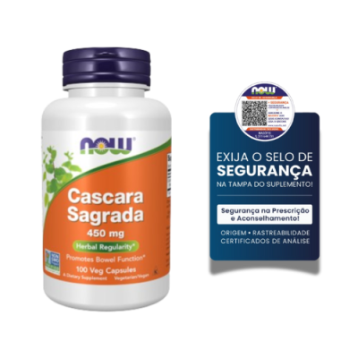 Now Cascara Sagrada 450mg 100 Cápsulas