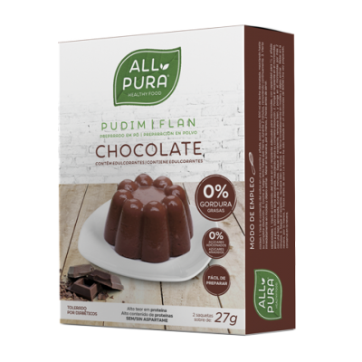Allpura Pudim Zero Chocolate 2 Saquetas (2x27g)