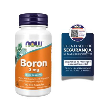 Now Boron 3mg 100 Cápsulas