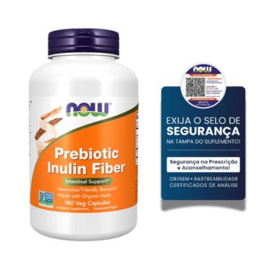 Now® Prebiotic Inulin Fiber 180 Capsules
