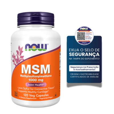 Now® MSM 1000mg 120 Cápsulas