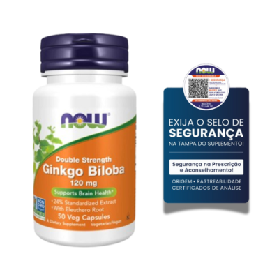 Now Ginkgo Biloba 120mg 50 Capsules
