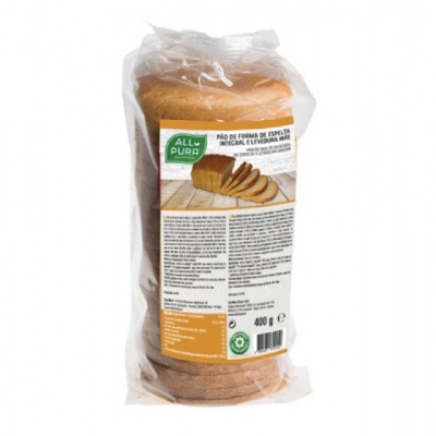 AllPura Pão de Forma de Espelta Integral 400g