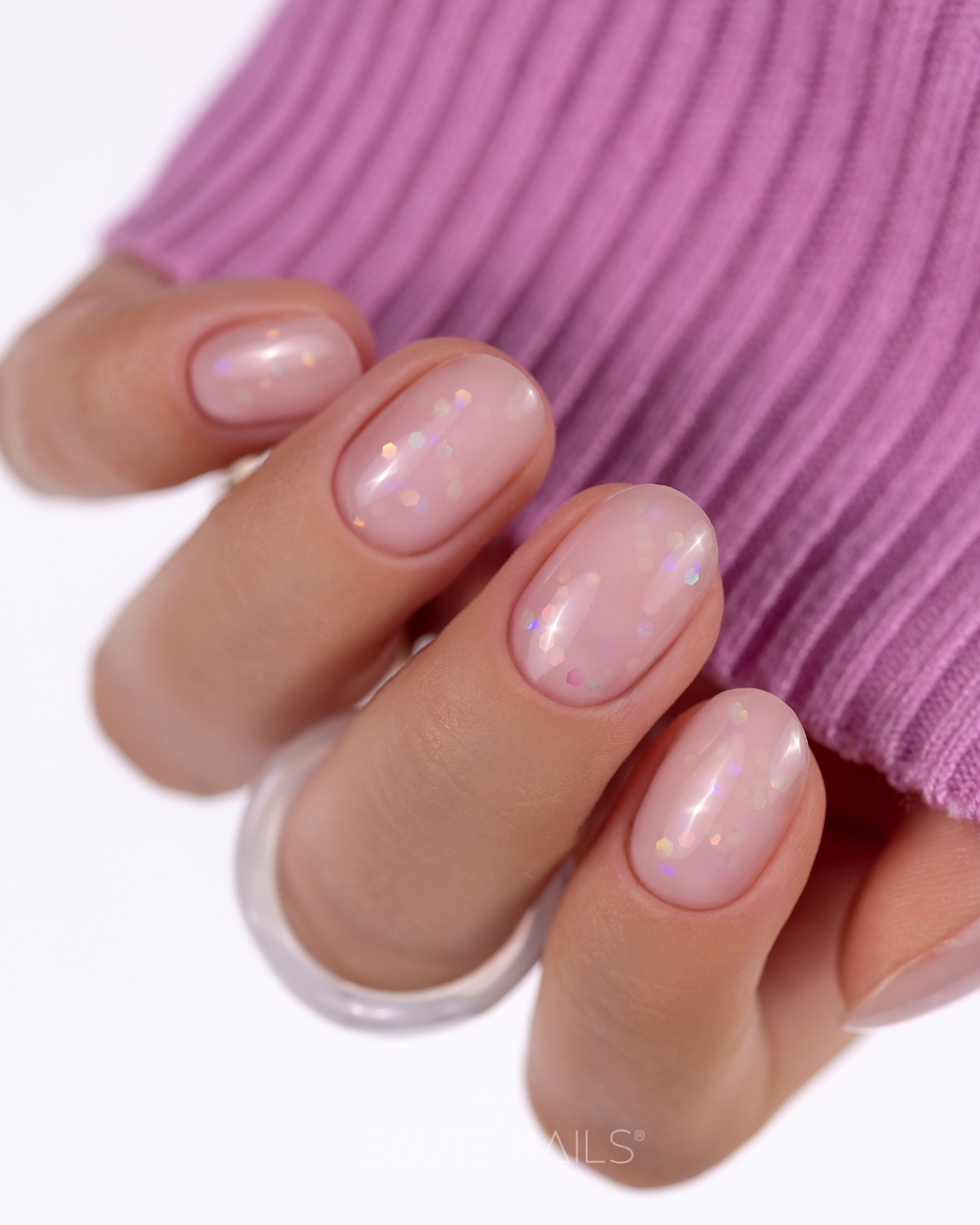 Luna Base Aura (Rosa Leitoso com Partículas Holográficas) Luna Base Aura (Rosa Leitoso com Partículas Holográficas)