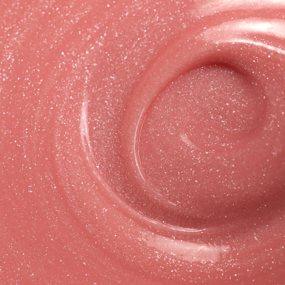 Verniz de unhas rosa brilhante com textura líquida em close-up