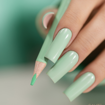 Verniz Gel S295 - Minty Chill (Verde-Menta Pastel)