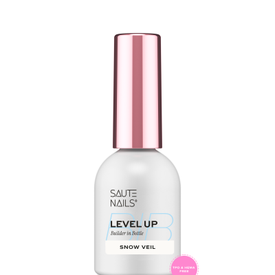 BiB Level UP Builder in Bottle – Gel Construtor Snow Veil (Branco Leitoso) 8ml