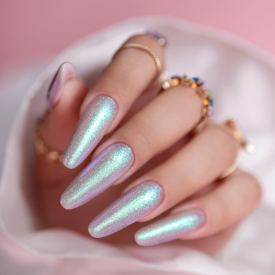 Verniz Gel S279 - Ursula (Azul Esverdeado com Partículas)