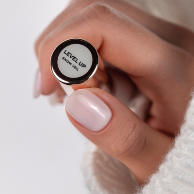 BiB Level UP Builder in Bottle – Gel Construtor Snow Veil (Branco Leitoso) 8ml