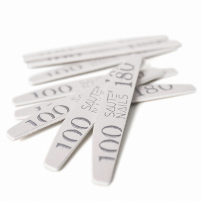 Nail File 100/180 half-moon 25pcs