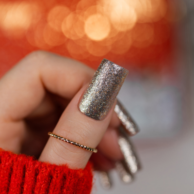 Verniz Gel S290 - 24K Christmas (Ouro Prateado)